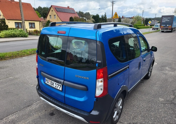 Dacia Dokker cena 32800 przebieg: 134850, rok produkcji 2015 z Złotów małe 781
